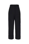 Thom Browne Midnight Blue Wool Pants In Black