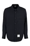 Thom Browne Midnight Blue Cotton Blend Oversize Shirt