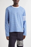 Thom Browne Milano 4-bar Stripe Long Sleeve T-shirt