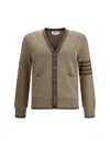 Thom Browne Milano Cardigan In Brown