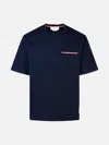 THOM BROWNE 'MILANO OVER' NAVY COTTON T-SHIRT