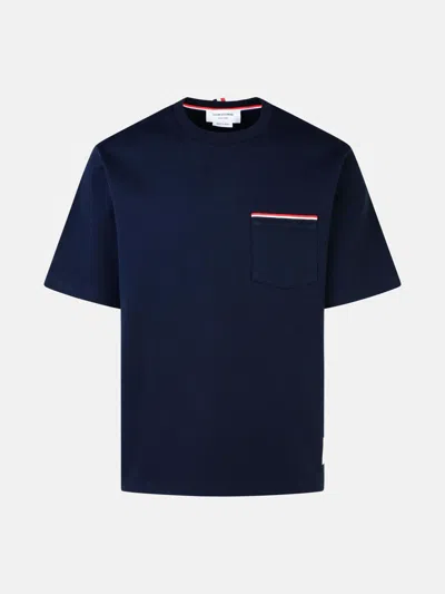 Thom Browne T-shirt Over Taschino In Navy