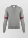 Thom Browne Man Grey Knitwear In Grey