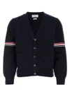 Thom Browne Milano Stitch V-neck Cardigan W Rwb Str Mkc310ay3007 415 In Multi