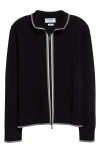 Thom Browne Milano Stitch Virgin Wool Cardigan In Navy