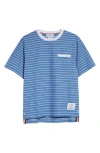 Thom Browne Milano Stripe Short Sleeve Pocket T-shirt