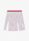 Thom Browne Mini Box Pleated Skirt In Multicolor