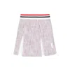 Thom Browne Mini Box Pleated Skirt In Multicolour