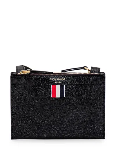 Thom Browne Mini Document Holder Shoulder Bag In Black