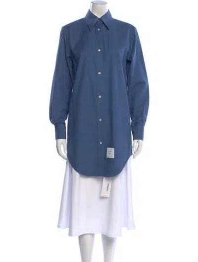 Pre-owned Thom Browne Mini Dress In Blue