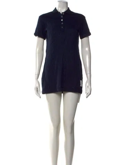 Pre-owned Thom Browne Mini Dress In Blue