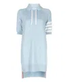 Thom Browne Virgin Wool Midi Dress In Lightblue