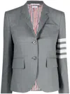 Thom Browne 4-bar Stripes Single-breasted Wool Blazer In 035 Mid Grey