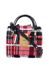 Thom Browne Mini Mrs. Thom Madras Handtasche In Red