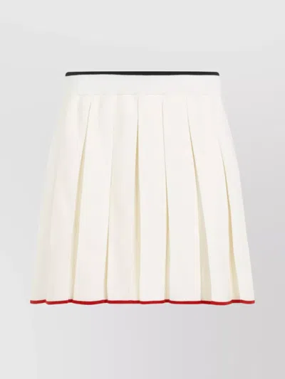 THOM BROWNE MINI PLEATED SKIRT WITH FULL NEEDLE STITCH