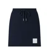 Thom Browne Drawstring Mini Skirt In Blue