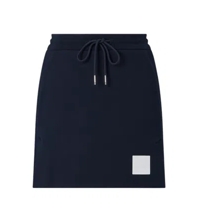 Thom Browne Drawstring Mini Skirt In Blue