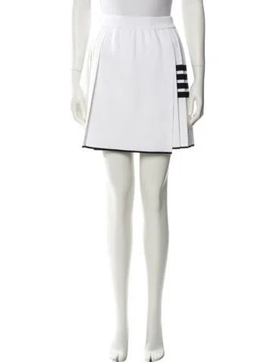 Pre-owned Thom Browne Mini Skirt In White