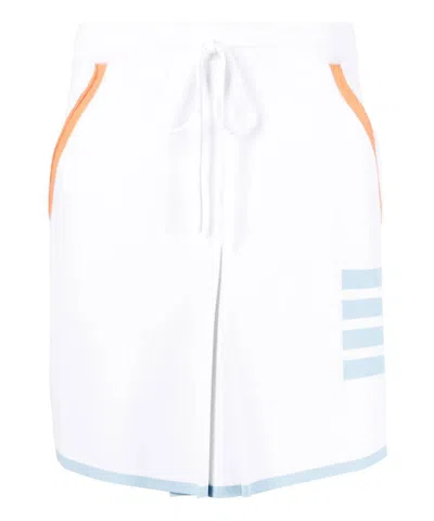Thom Browne Minirock Mit Falten In White