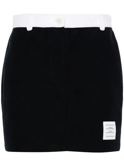 THOM BROWNE MINI SKIRT WITH APPLIQUE