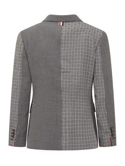 Thom Browne Mini Sport Blazer In Blk/wht