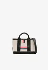 THOM BROWNE MINI TOOL LEATHER TOTE BAG