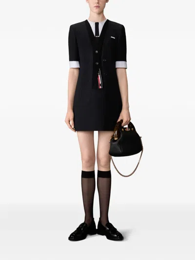 Thom Browne Mini Trompe Loeil Patch Pocket In Black