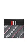 Thom Browne Mini Wallet In Gray