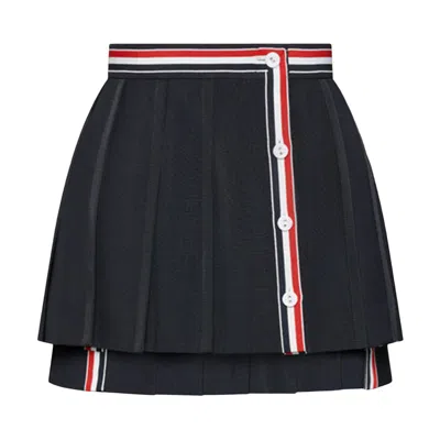 Pre-owned Thom Browne Mini Wrap Pleated Skirt 'brown' | Women's Size 38