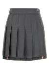 Thom Browne Dark Grey Wool Mini Skirt