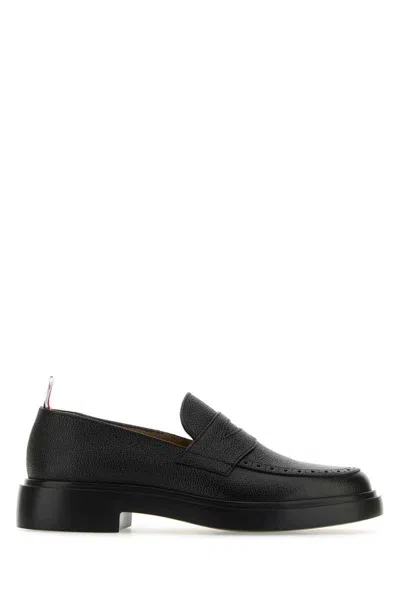 Thom Browne Mocassini In Pelle Marmellata In Black
