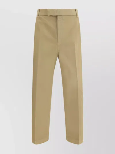 Thom Browne Modern High Waist Straight-leg Trousers In Brown
