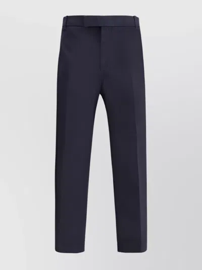 Thom Browne Modern High Waist Straight-leg Trousers In Black