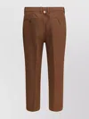 Thom Browne Modern High Waist Straight-leg Trousers In Brown