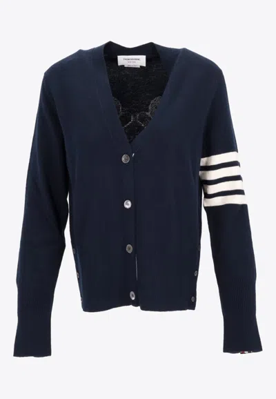 THOM BROWNE MR. AND MRS. GINGERBREAD KNITTED WOOL CARDIGAN