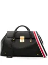 Thom Browne Mr. Thom Leather Holdall In Black