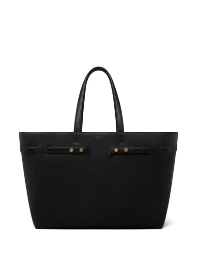 Thom Browne Mr. Thom Leather Tote Bag In Black