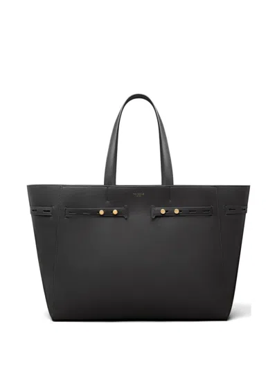Thom Browne Mr. Thom Leather Tote Bag In Black