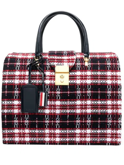 Thom Browne Mr. Thom Handtasche Mit Schottenkaro In Red