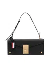 Thom Browne Mrs. Thom Leather Shoulder Bag In Negro