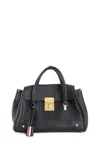 Thom Browne Lock Buckle Shoulder Bag In Black
