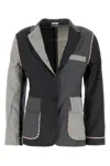 Thom Browne Multi Color Single Breasted Blazer In Multicolor