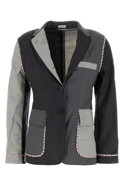 THOM BROWNE MULTI COLOR SINGLE BREASTED BLAZER