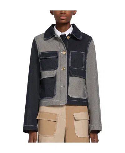 Thom Browne Multi-panel Single-breasted Blazer In Black