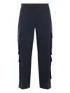 Thom Browne Multi-pocket Cotton Trousers In Blue