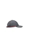 Thom Browne Multi-print Wool Baseball Cap In Gray