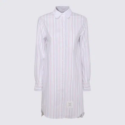 Thom Browne Multicolor Cotton Dress In White