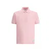 Thom Browne Polo Shirt Whit Iconic Bands In Neutral
