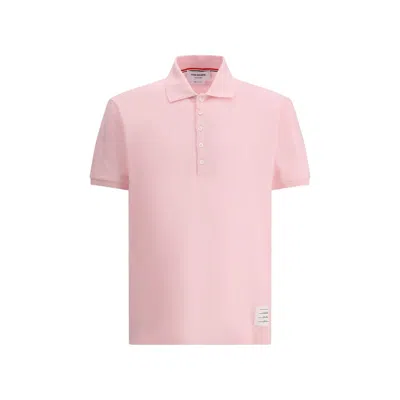 THOM BROWNE MULTICOLOR COTTON POLO SHIRT