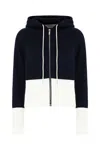 Thom Browne Cotton Sweatshirt With Multicolor Block Design In Blue